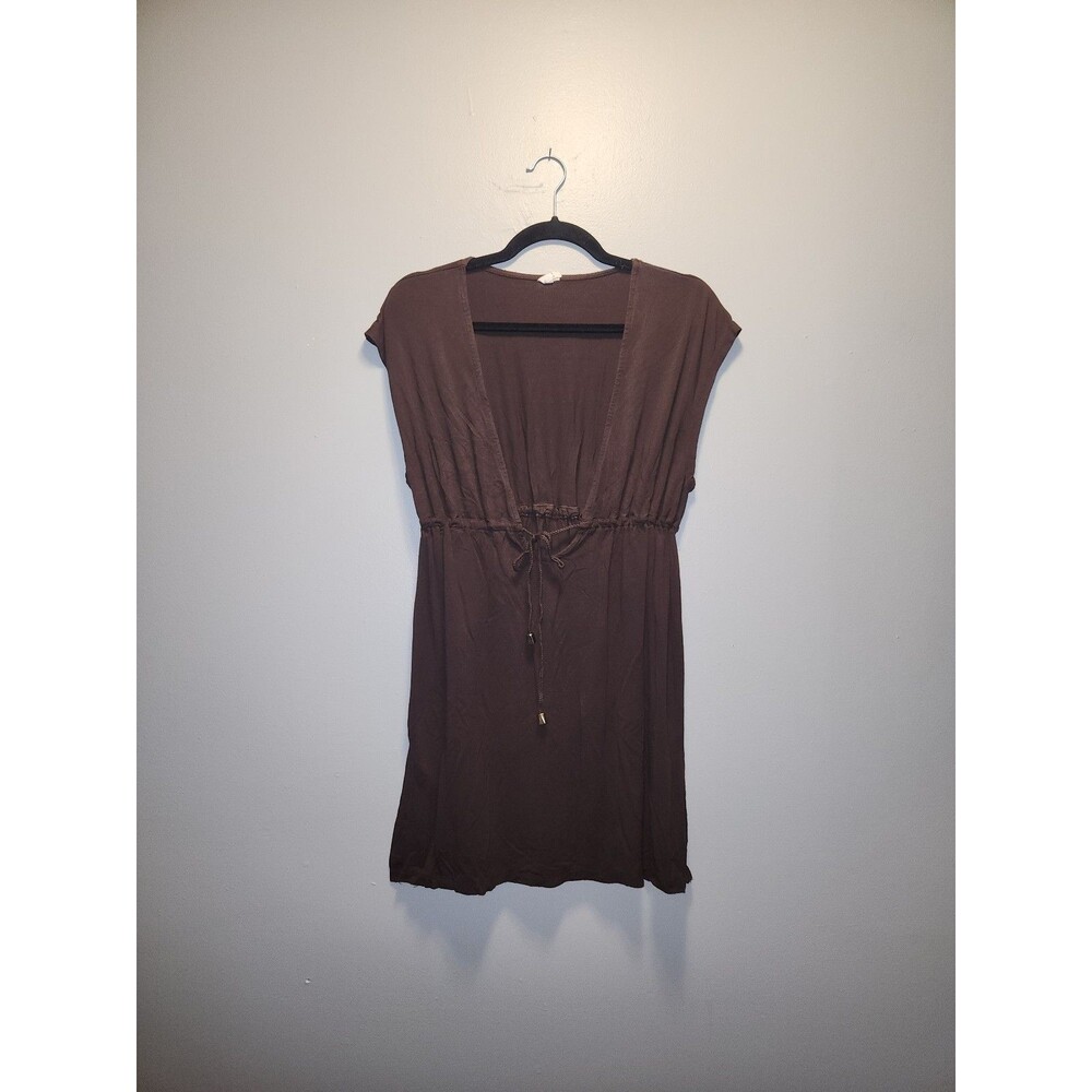 Brown Merona Swim Cover Up Mini Dress | y2k | large